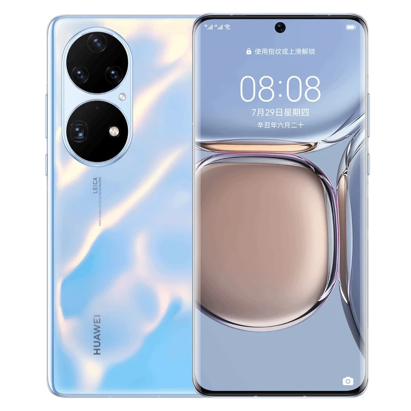 Huawei P50 Pro 4G JAD-AL50 HarmonyOS 2 Quad Back Cameras 4360mAh Battery Face ID Screen Fingerprint Identitification smart phone