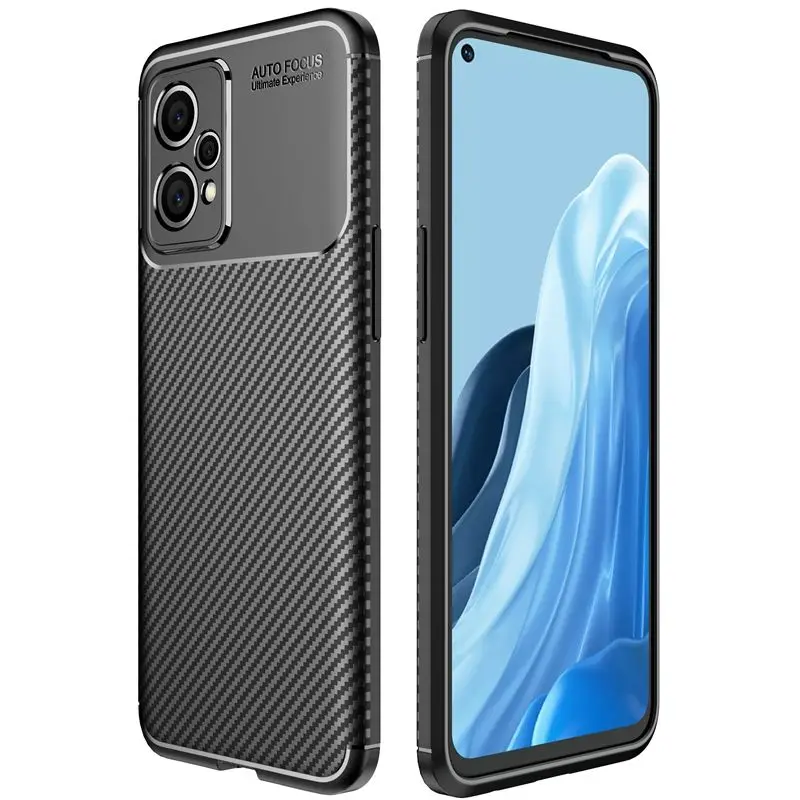 Soft TPU Carbon Fiber Auto Focus Shockproof Mobile Phone Back Cover Case For OnePlus Nord CE 2 Lite N10 N100 N200