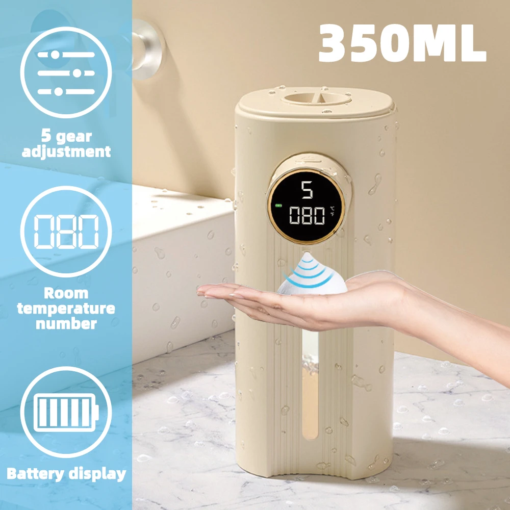 Hand sanitizer machine Digital Display Automatic Foam Soap Dispenser Waterproof Smart Bathroom Bubble Dispenser with Sensor