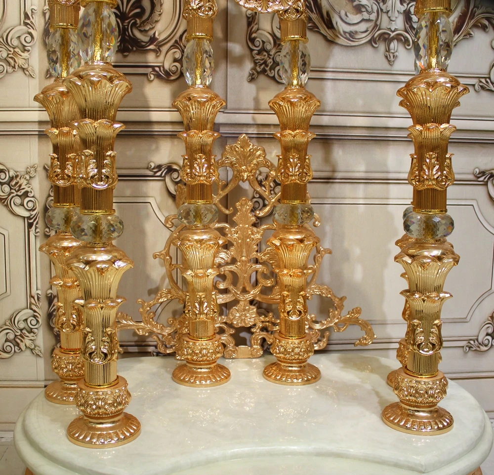 Luxury Crystal Clock Royal Standing Clock Antique Grandfather Clock