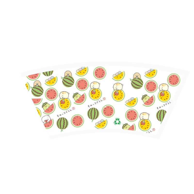 Food Grade Disposable Coffee Paper Cup Fans With Customized Logo