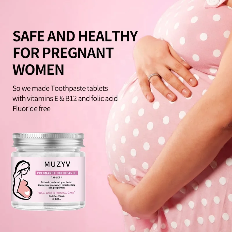 Women Teeth Whitening Toothpaste Tablets Mouthwash Tablets Solid Toothpaste Tabs Ginger Lemon Toothpaste Tablets