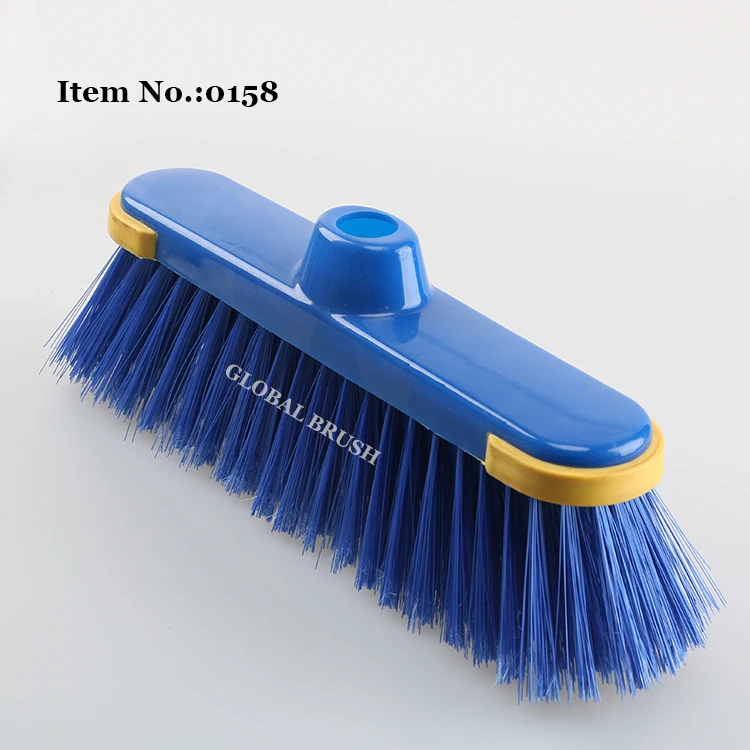 HQ0158 Middle-East plastic soft straighten plastic floor broom bristles with wooden stick