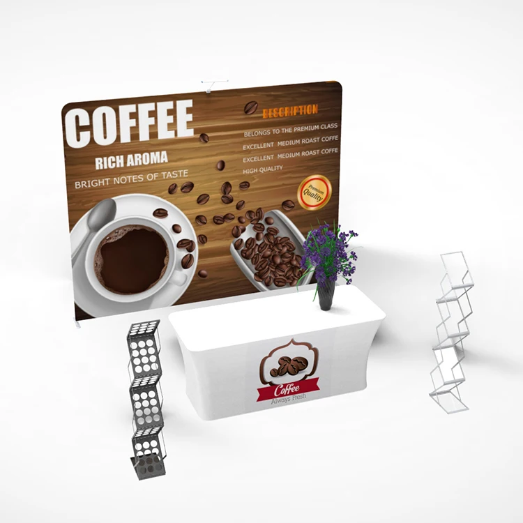 China wholesale fabric display exhibition products backdrop booth design