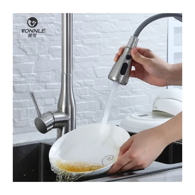 Modern kitchen pull faucet outlet nozzle pressurized dishwasher kitchen sink faucet accessories