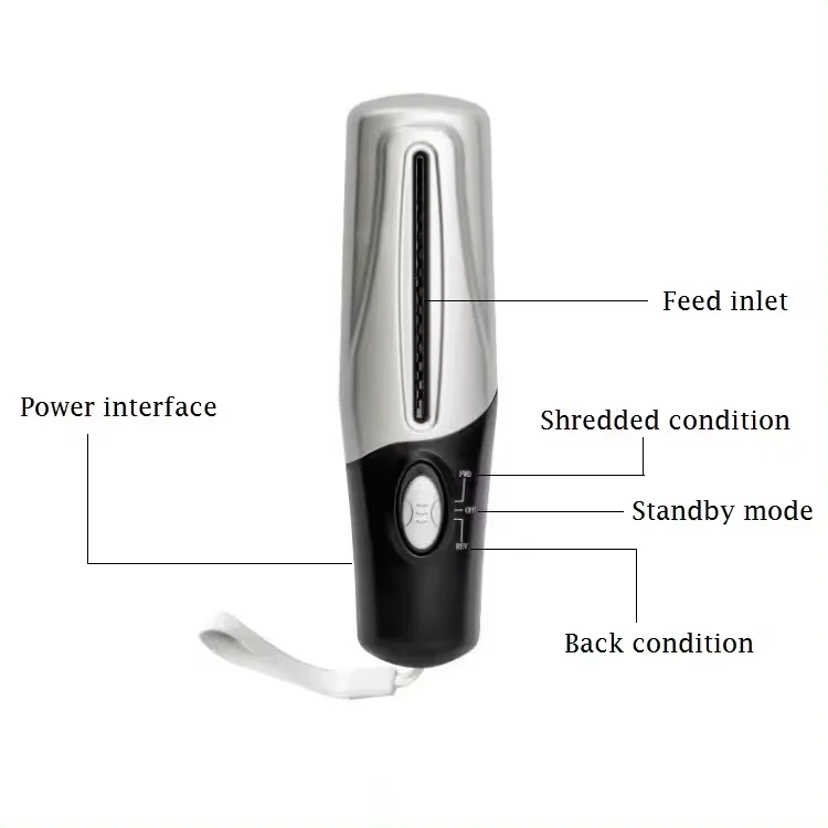 2024 mini household USB shredder suitable for office type handheld shredder for A4 A6 paper