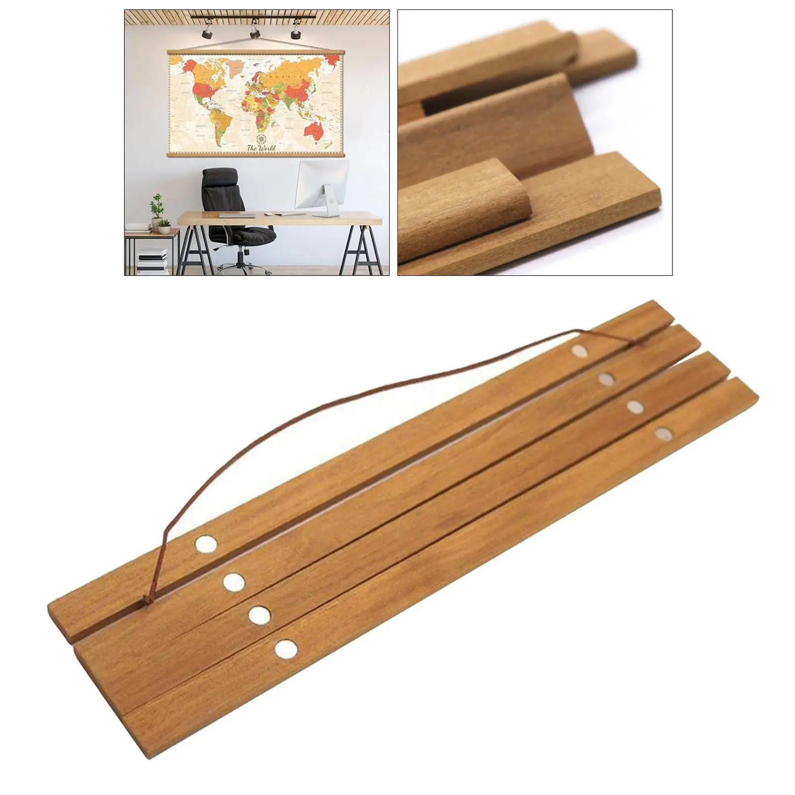 Wall poster wood magnetic picture hanger frame A1 A2 A3 A4 A5