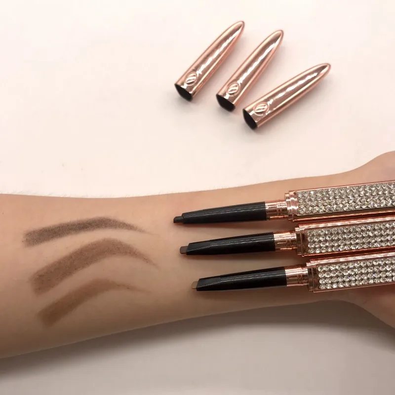 Wholesale Private Label Double Head Waterproof Brow Pencil 2 in 1 Private Label Eyebrow Pen