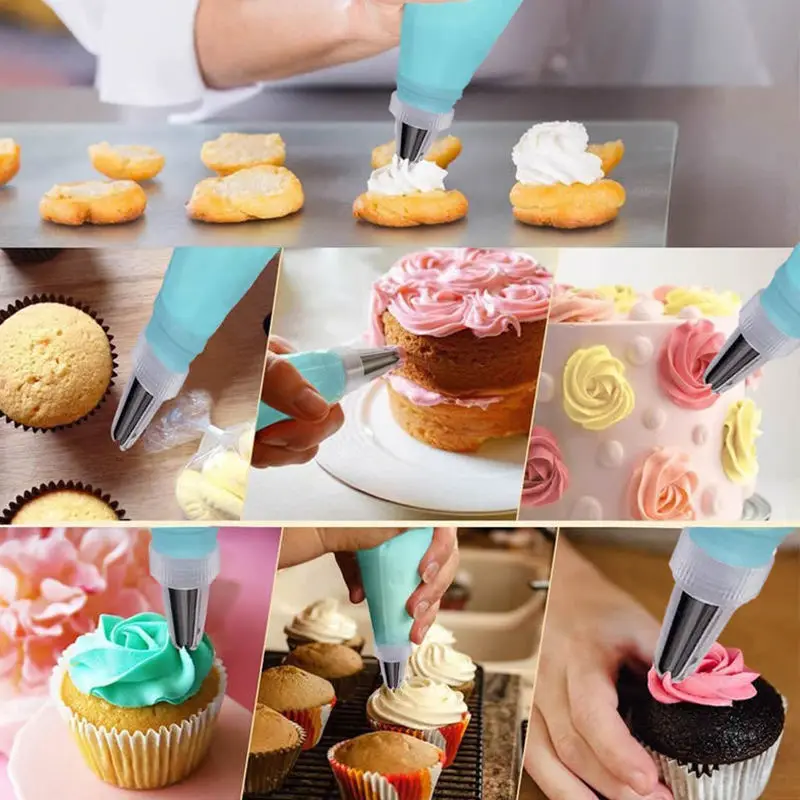 Top quality Stainless steel cake decorating tip set piping set pastry nozzles Cake Making Tools Sets Decorating Supplies