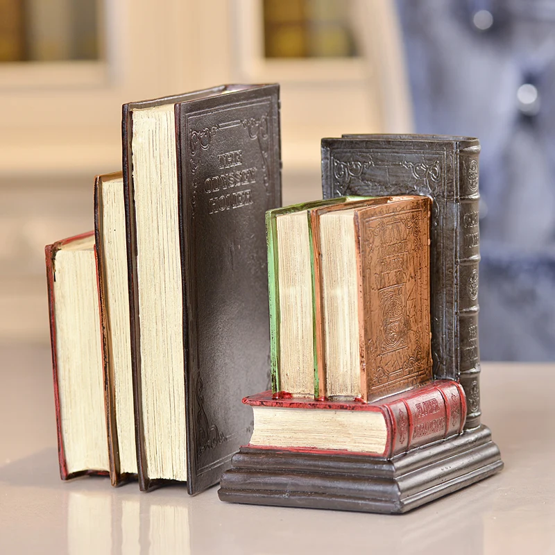 Классические книги книжные блоки из смолы высокое качество искусство домашний декор лучший Ретро Декор для