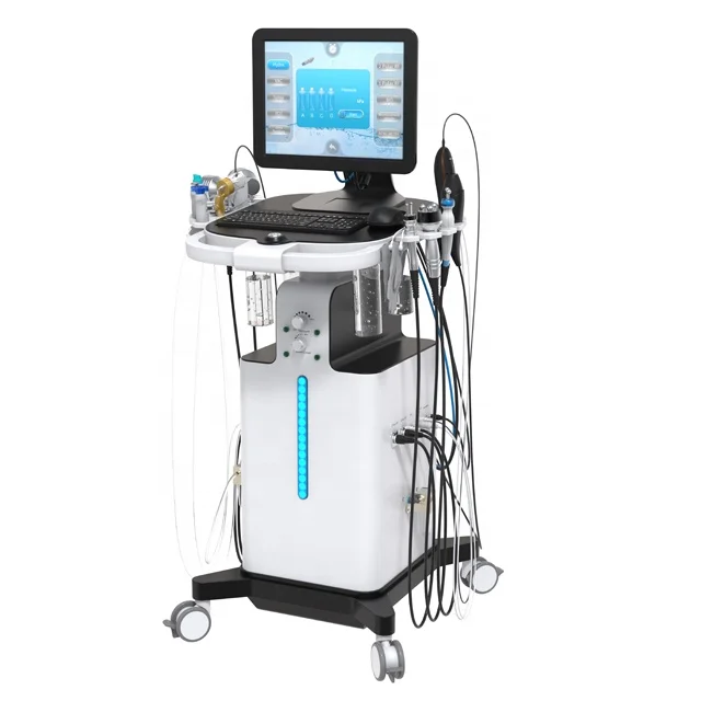 Newest Hydra Microdermabrasion Machine 12 1 Aqua Facial Diamond Dermabrasion Skin Analyzer Skin Rejuvenation Equipment
