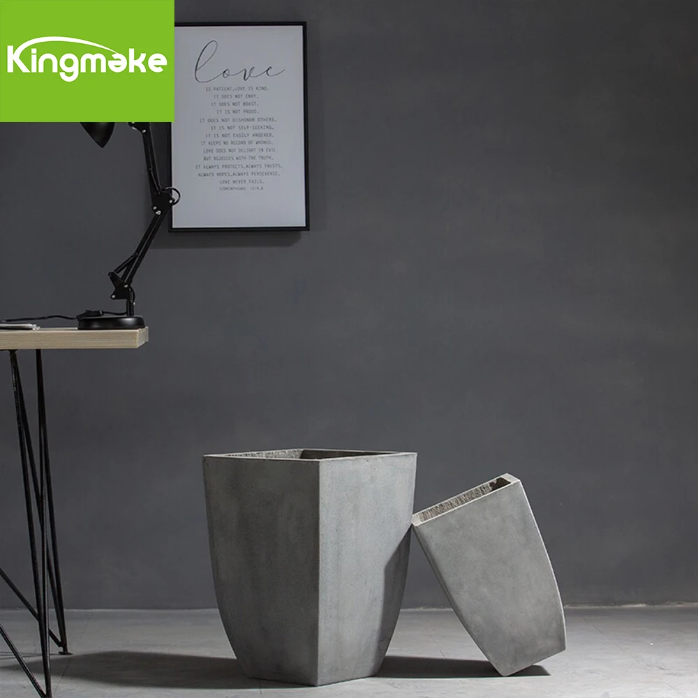 Nordic Tall Glazed White Plastic Flower Pots Giant Plant Container Orchid Flower Pots Indoor Planter Garden Pot