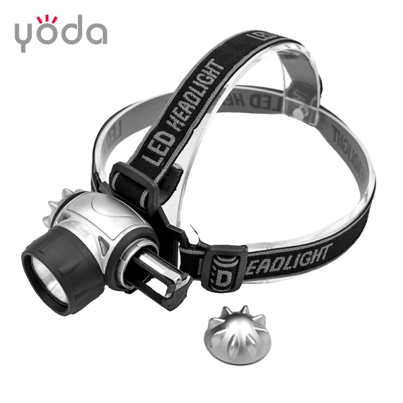 Plastic cheap AAA dry battery 7 12 20 21 multi led Headlamp for promotion gift