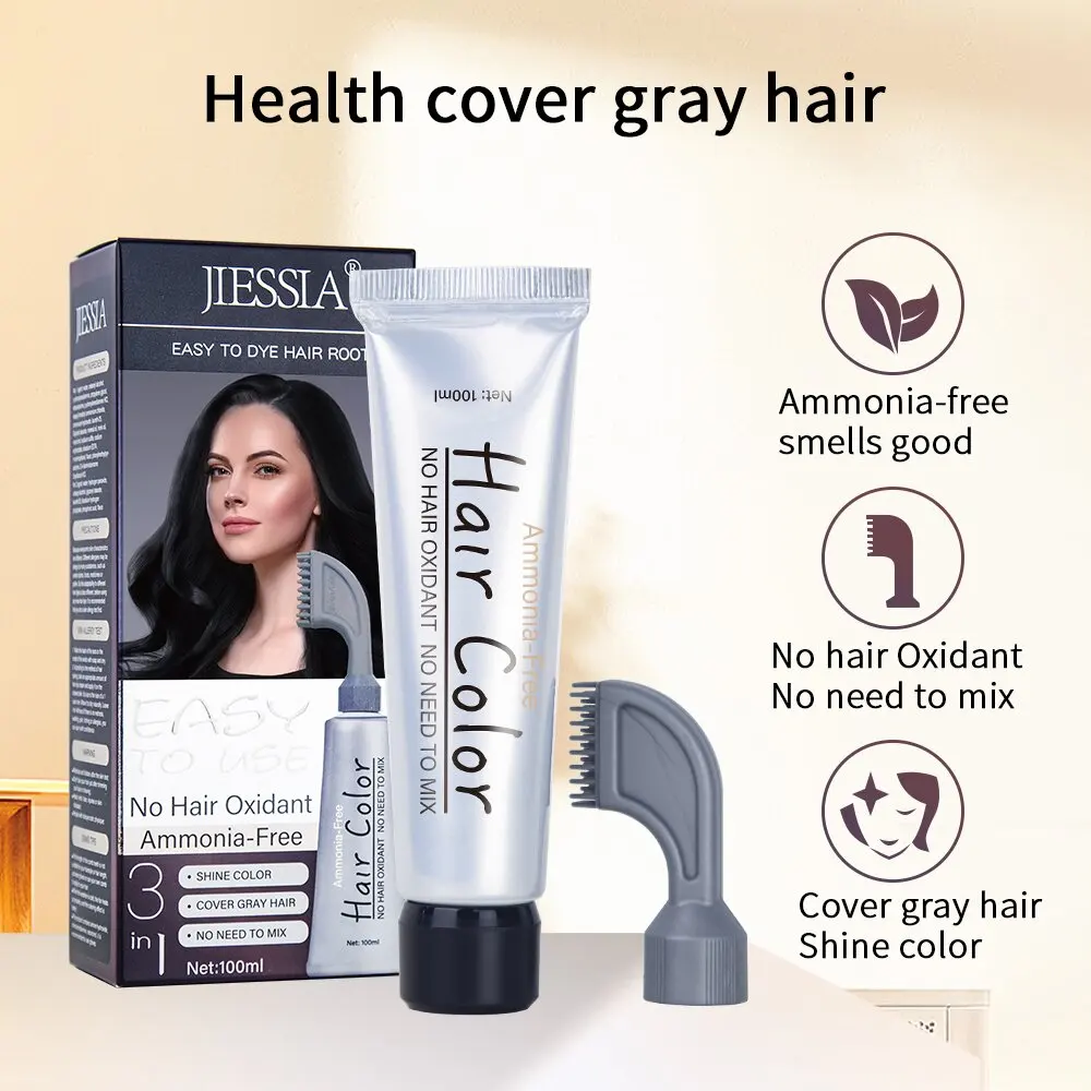Professional Wholesaler Oem Hair Color Cream Ammonia Free Hair Color Hair Dye Cream with Comb