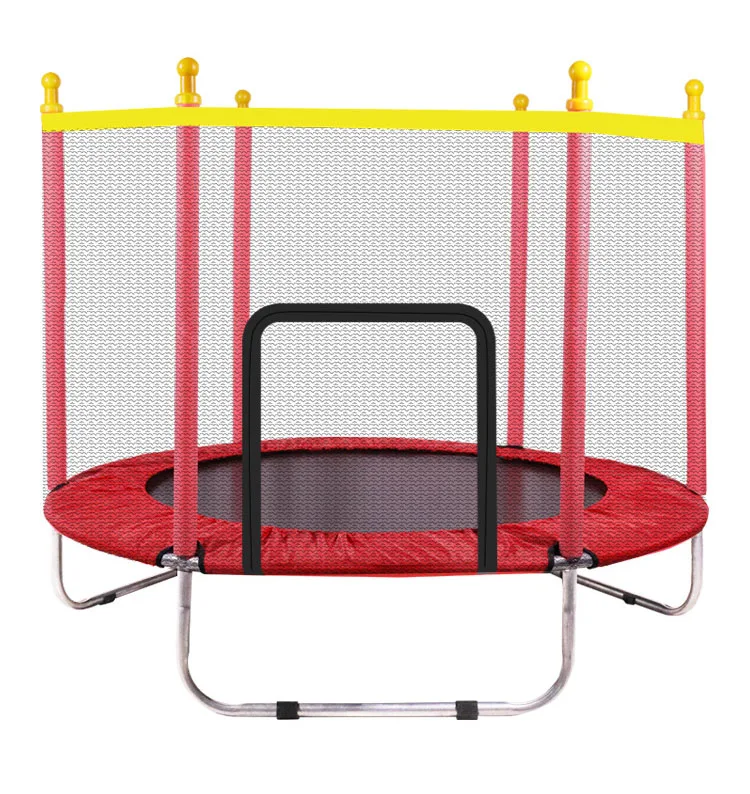 Fast Delivery Competitive Price Children Solid Color Trampoline Jumping Bed Children Trampoline With Net