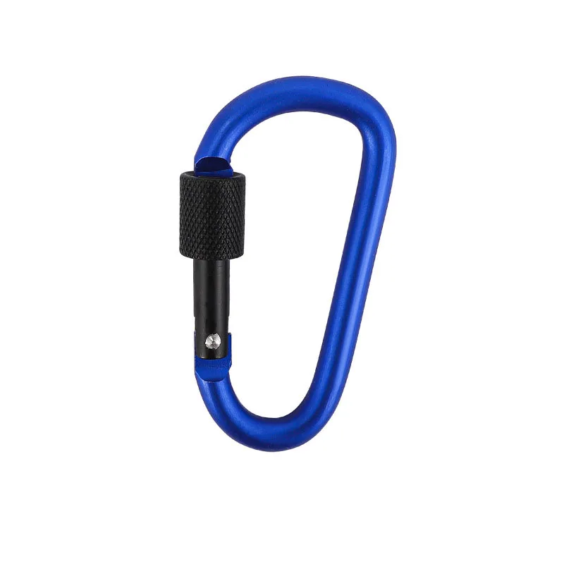 High quality aluminum alloy mountaineering buckle d-shaped fast hanging mountaineering buckle multi-functional fast hanging
