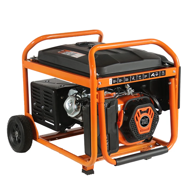 Construction Use 5kva Generator Heavy-Duty 5KW Open Frame Gasoline Generator with Air-Cooled Engine