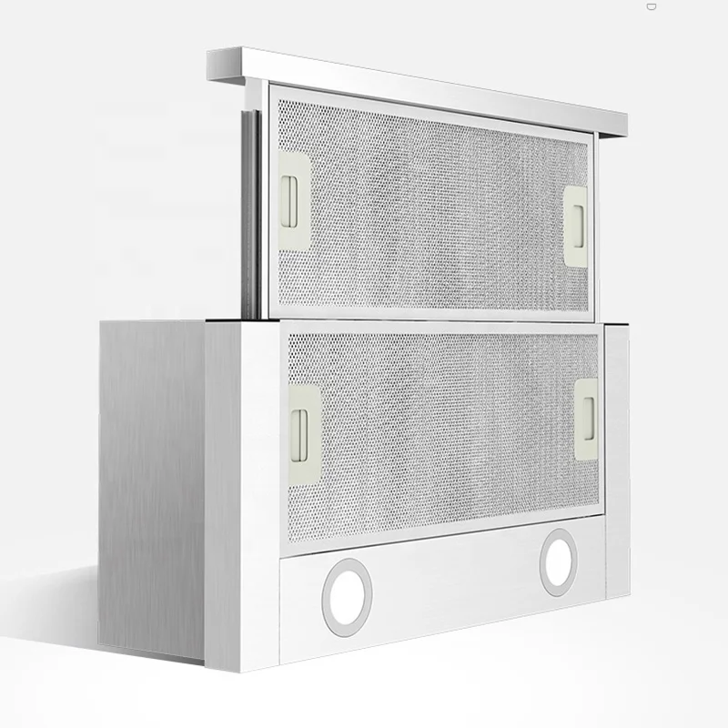 kitchen chimney 600mm Pull-out  smart smoke extractor hood ductless cooker exhaust range hood  for kitchen