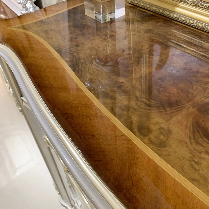 MO LAN European style solid wood carved luxury living room porch partition foyer storage household shoe cabinet