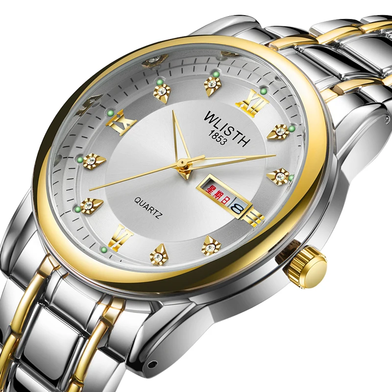 Wlisth S506 2022 новые модные серебряные часы для мужчин, Лидер продаж, Мужские кварцевые часы на заказ