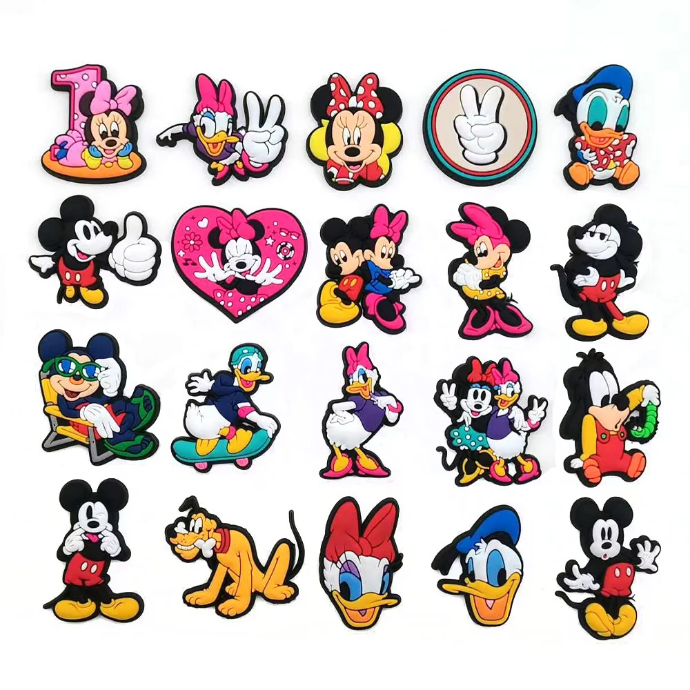 Mickey and Minnie Wholesale Custom Shoe Croc Charms Pvc Shoe Decorations Shoes And Accessories Designer Croc Charms For Clogs