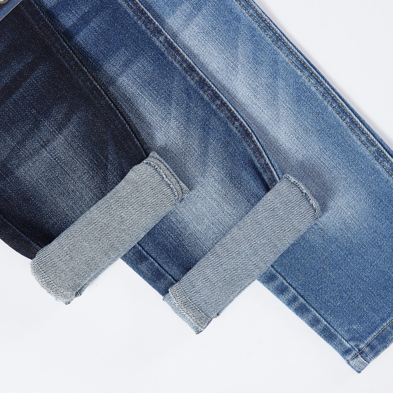 2022 hot sale stretch viscose dress fabric GQ9090-5 12OZ denim fabrics cotton poly elastane