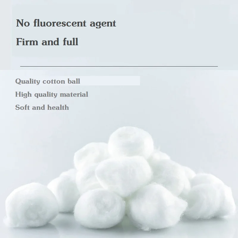 200g Small Cotton Balls for Makeup Nail Polish Removal Pet Care Applying Oil Lotion or Powder Soft and Absorbent