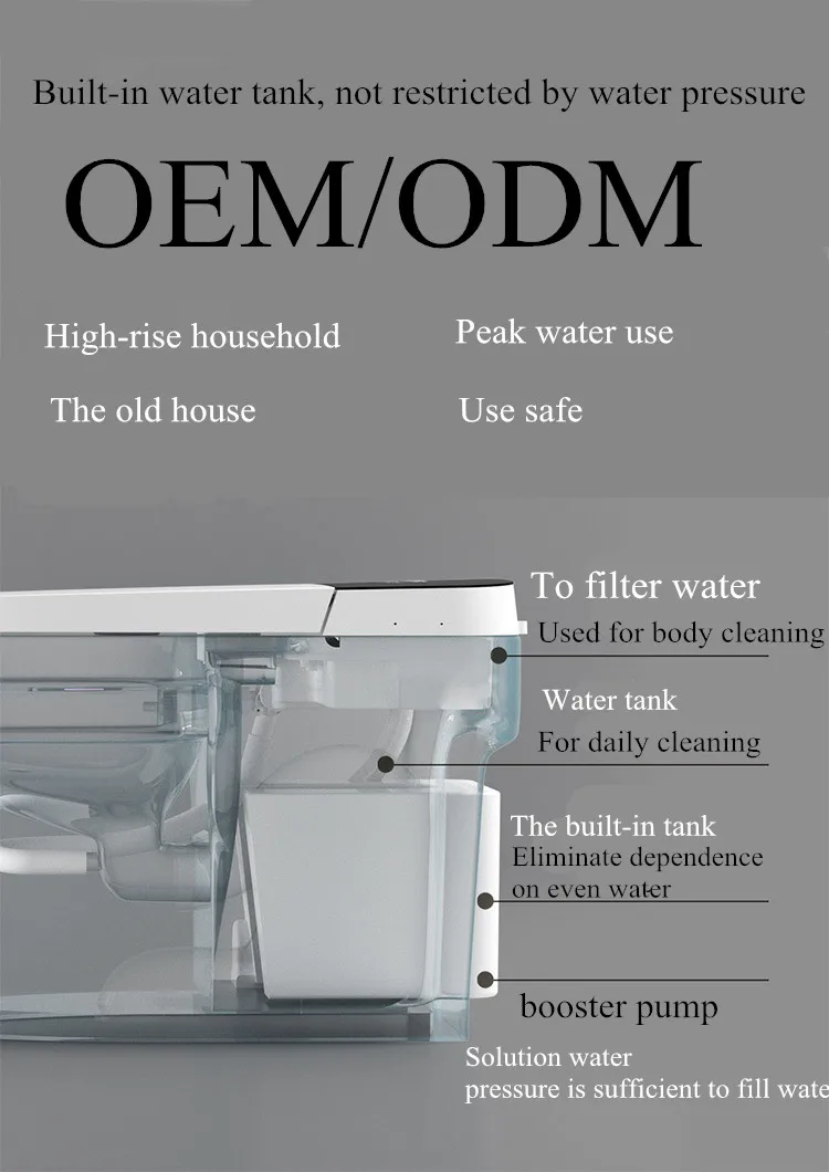 Chinese intelligent automatic commode water closet wc composting ceramic one piece toilet smart bowl