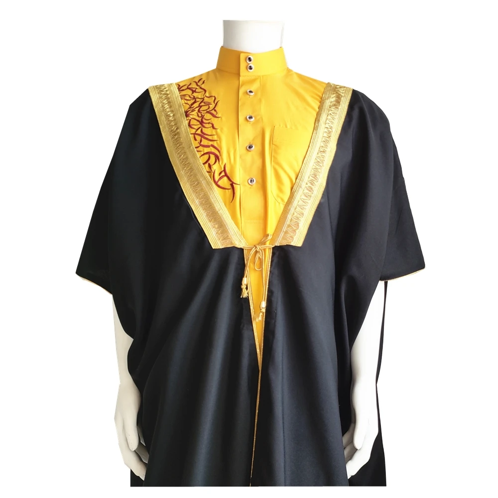 Оптовая продажа мужчин bisht с короткими рукавами thobe kaftan abaya стиль