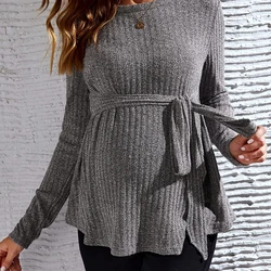 DAMOCHIC Maternity Clothes Manufacturer Autumn Pregnancy Sweatshirt Casual Clothes Long Sleeves Fall Maternity Clothes 2023