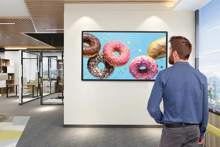 4K Indoor Digital Signage Menu Boards For Retail Stores Hospital Hotel High Brightness Shop Indoor Lcd Display KiosKs