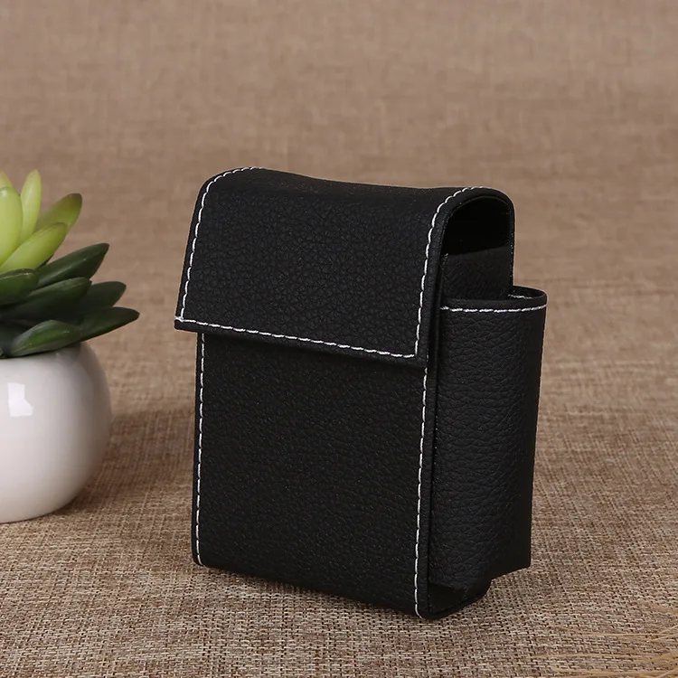 Лидер продаж, портсигар из искусственной кожи с мешочком, портмоне для сигарет, дизайнерский портмоне для сигарет