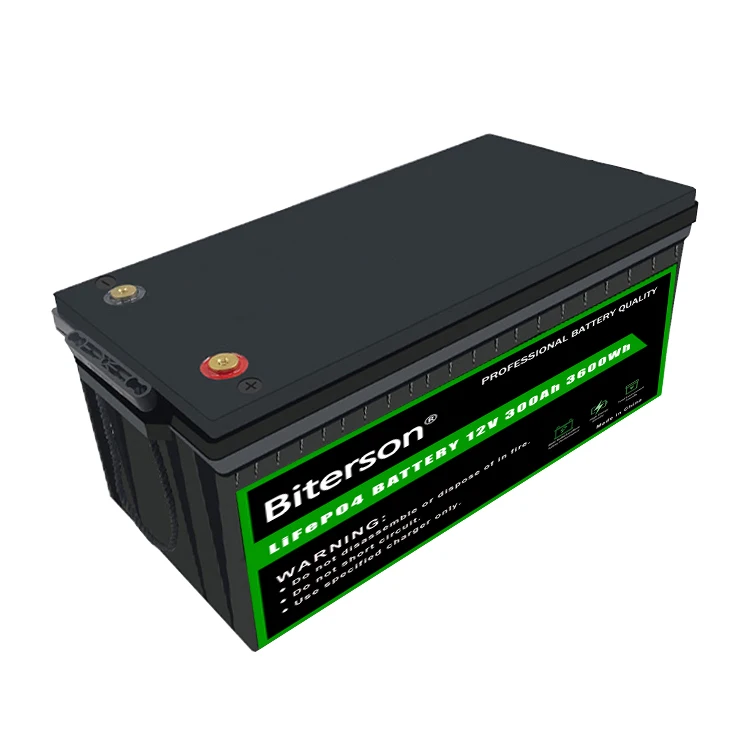 High Capacity Batteries Lifepo4 12v 300ah Lithium Ion Battery Pack For Solar Power System With App Control