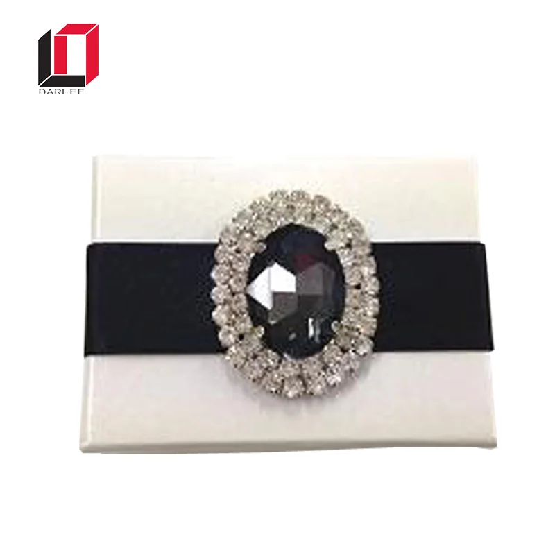 Luxury wholesale white elegant paper cardboard gift box package wedding invitation silk boxes