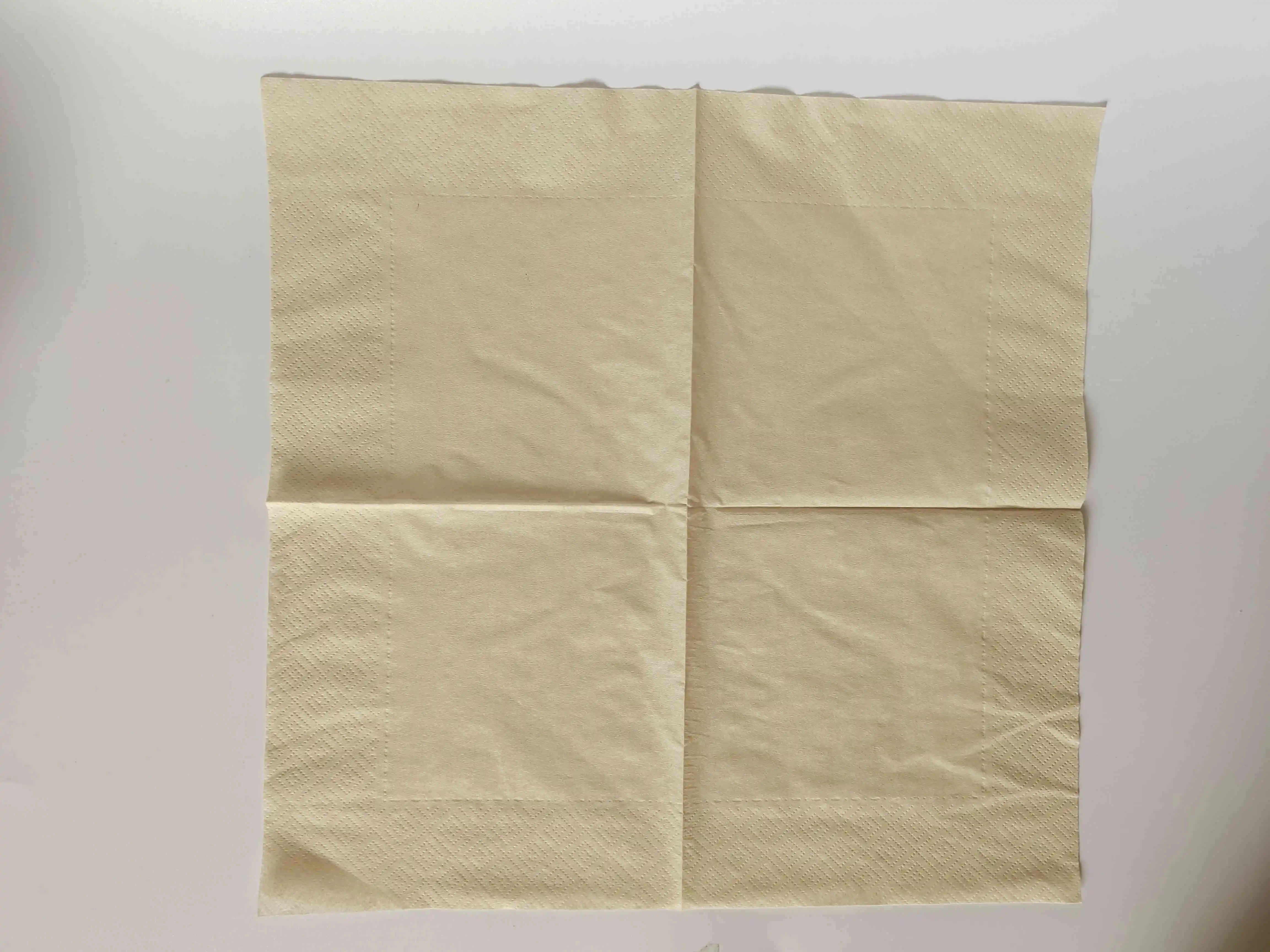 Paper Napkin Unbleached Brown Napkin Table Napkin Factory Direct Sales Can Be Customized Wholesale Price Brown Virgin Wood Pulp