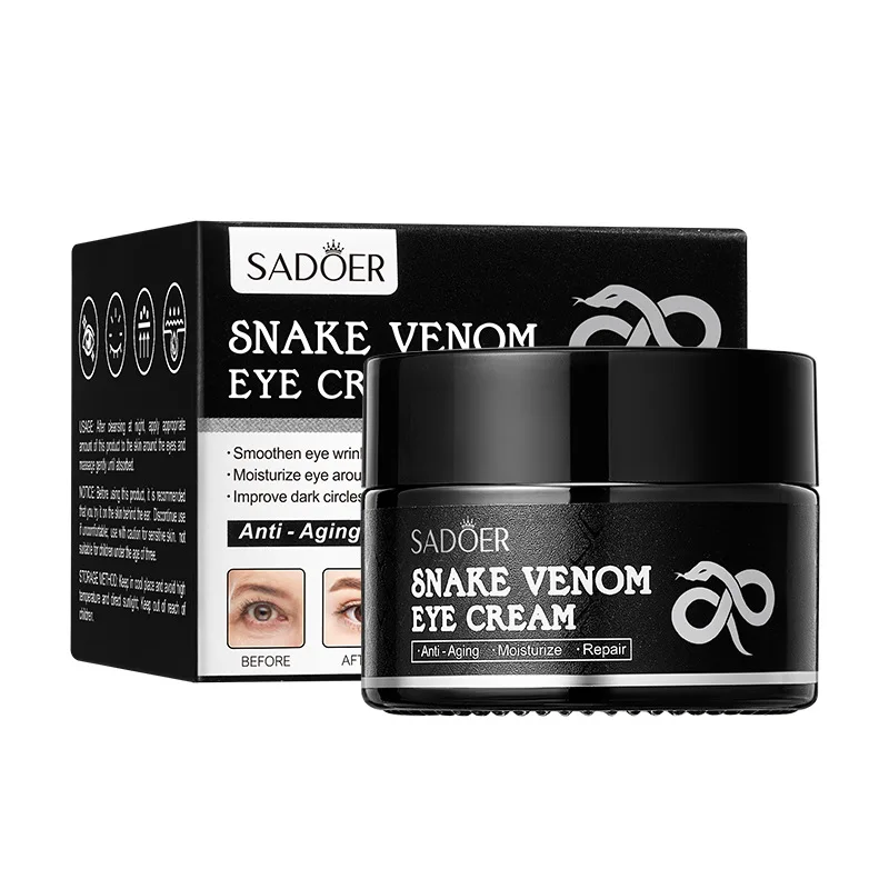 Eye cream firming pouch fine lines snake venom peptide multi-effect