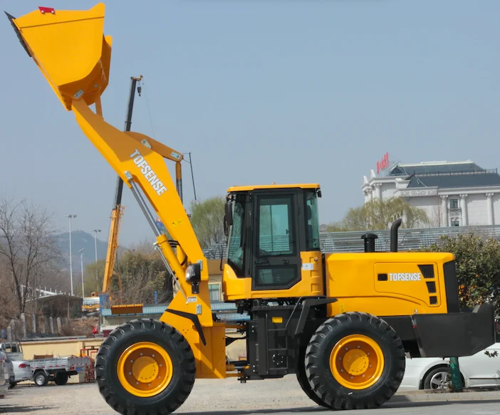 High quality 3 ton front wheel loader are sold at low price of china shandong