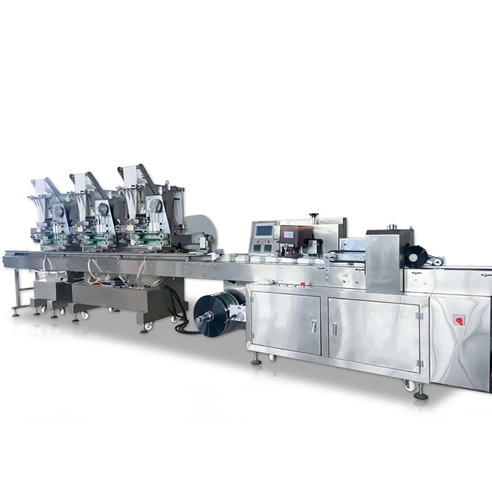 Wet Wipes Making Machine To Make Multiple Pieces In One Pack Wet Tissue Production Line