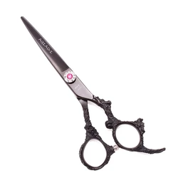 Высококачественные Парикмахерские ножницы 5,5 дюйма 6 дюймов AQIABI JP стальные ножницы для стрижки волос ножницы для филировки красочные A9005