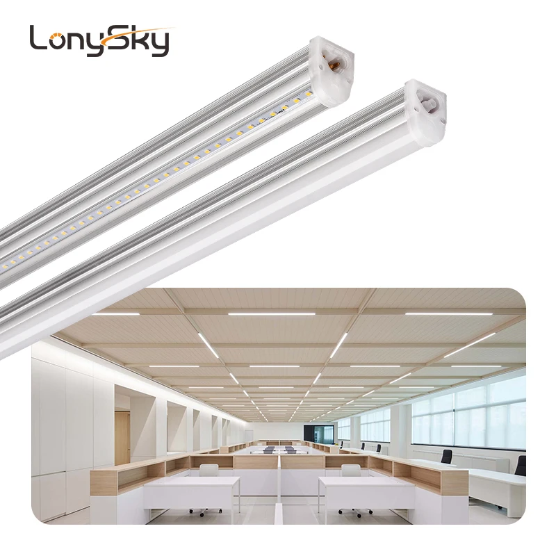 High Quality Linkable Aluminum Frosted Housing Single Led T5 Tube Light for Display Rack