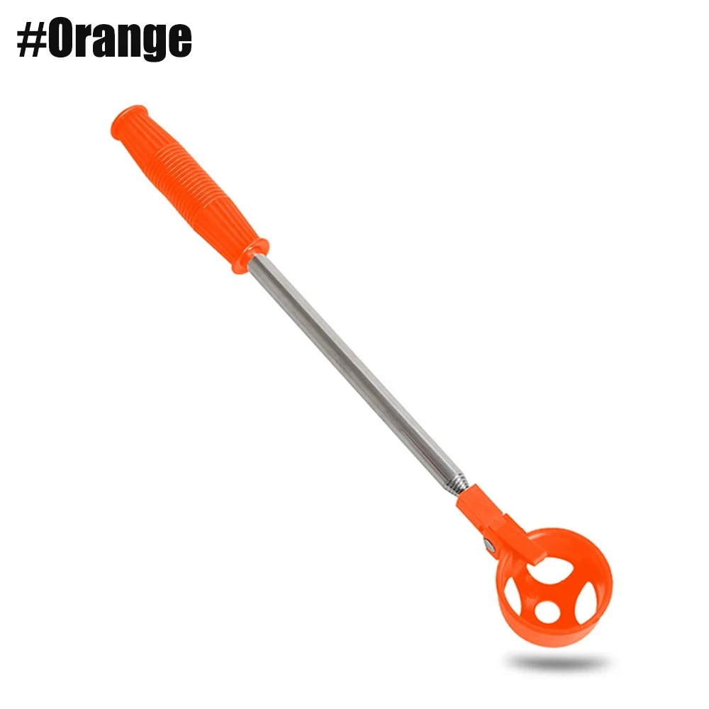 aluminum scoop golf ball pick up retriever grabber picker with rubber grip handle shag bag