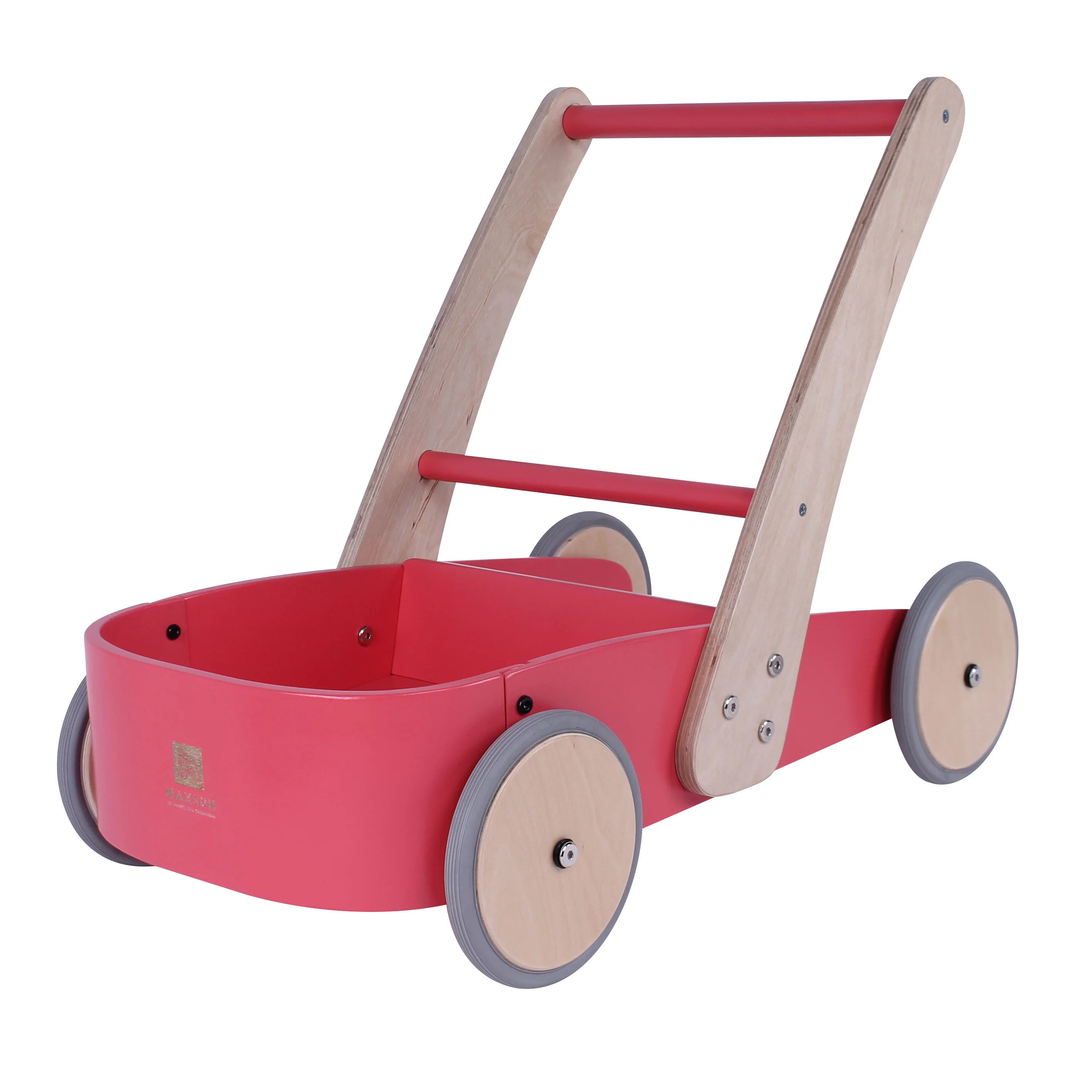 Wooden baby walker Dolls Pram pushing and pulling toys