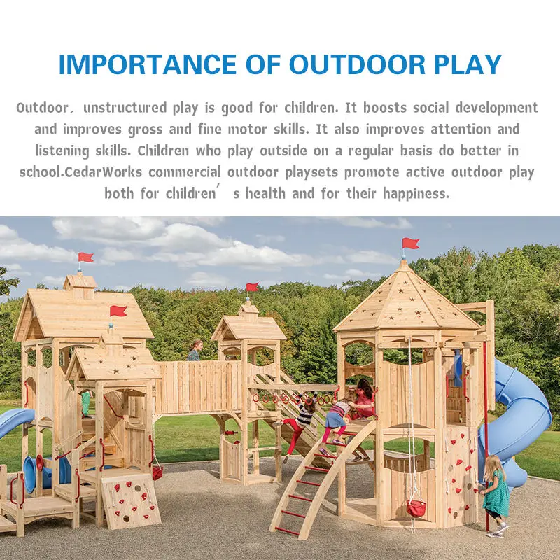 XIHA Kindergarten Mushroom Series Kids Outdoor Plastic Playground Equipment Set With Slide Entertainment Equipment For Children