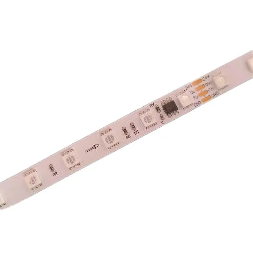 16703IC 1903IC 5050 индивидуально Адресуемая rgb Светодиодная лента 24 В 60 пикселей Цифровая
