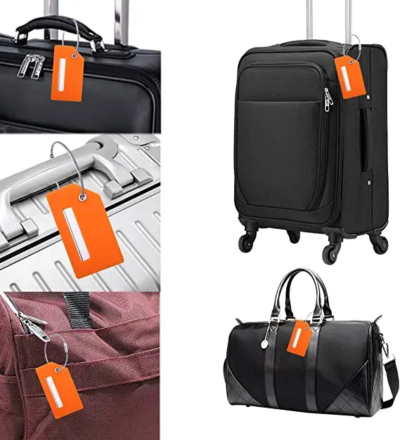 Silicone Luggage Tags For Suitcases Travel Bag Standard Size Privacy Protection Label Flight Baggage Accessories Custom Logo