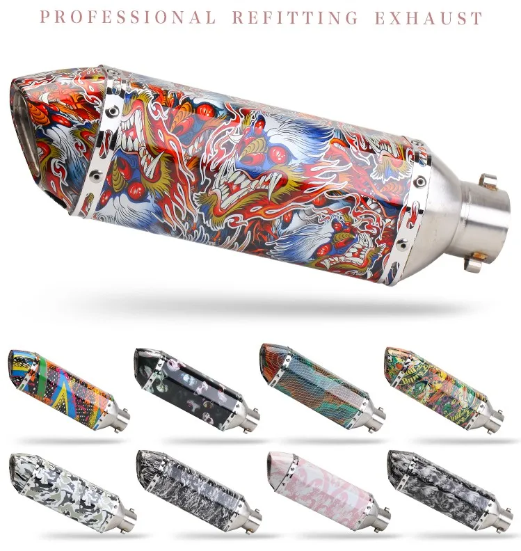 jog 50cc gp v twin motorcycle engine exhaust muffler motorcycle