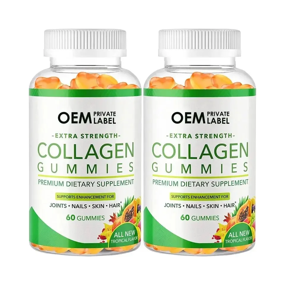 Collagen Gummies Extra Strength Premium Dietary Supplement Supports Enhancement for Joint, Hair, Skin, Nail 60 Collagen Gummy