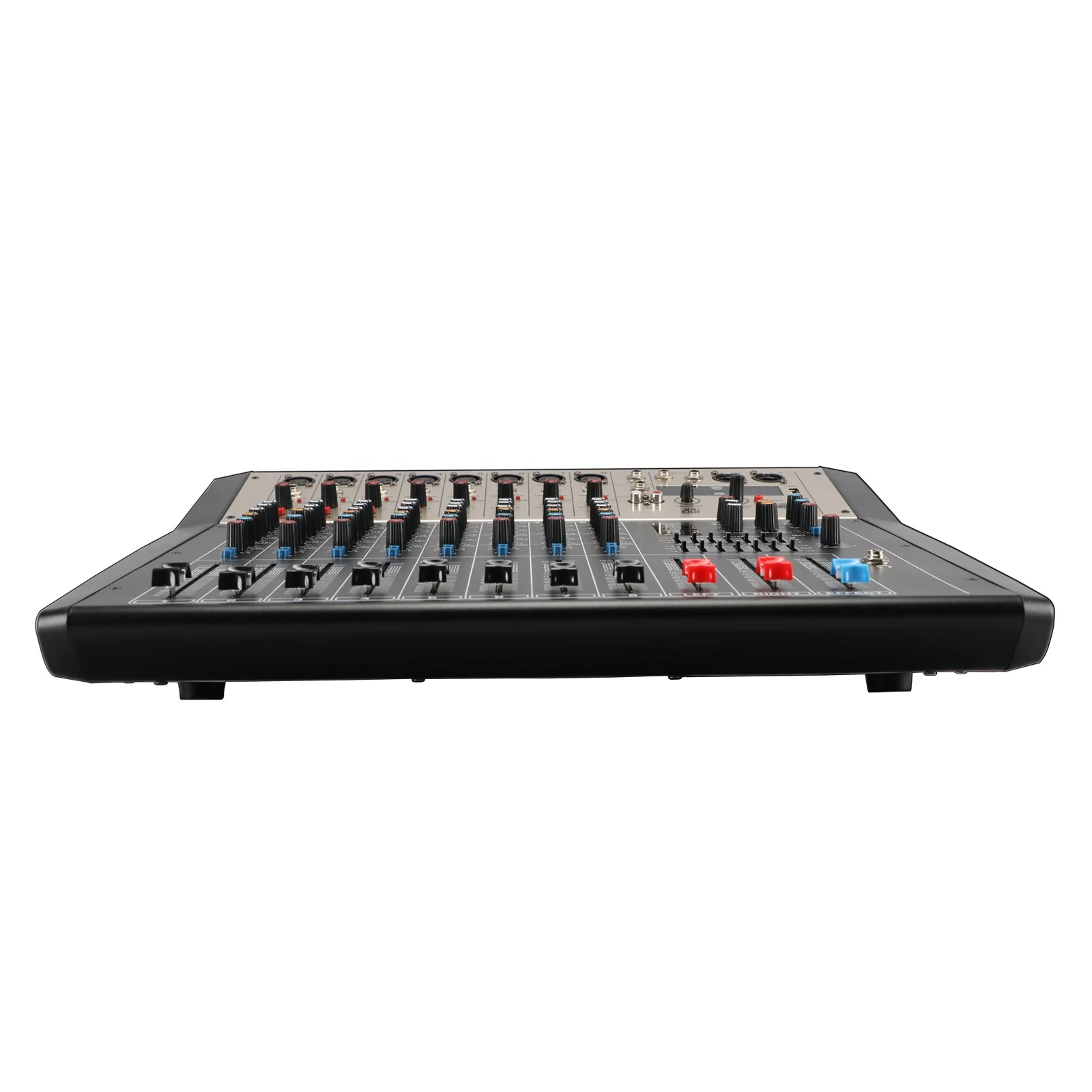 LV-80 Direct Sale 8-Channels MP3 Amplifier Audio Mixer with 350watt*2ch/16DSP/48V Phantom Power
