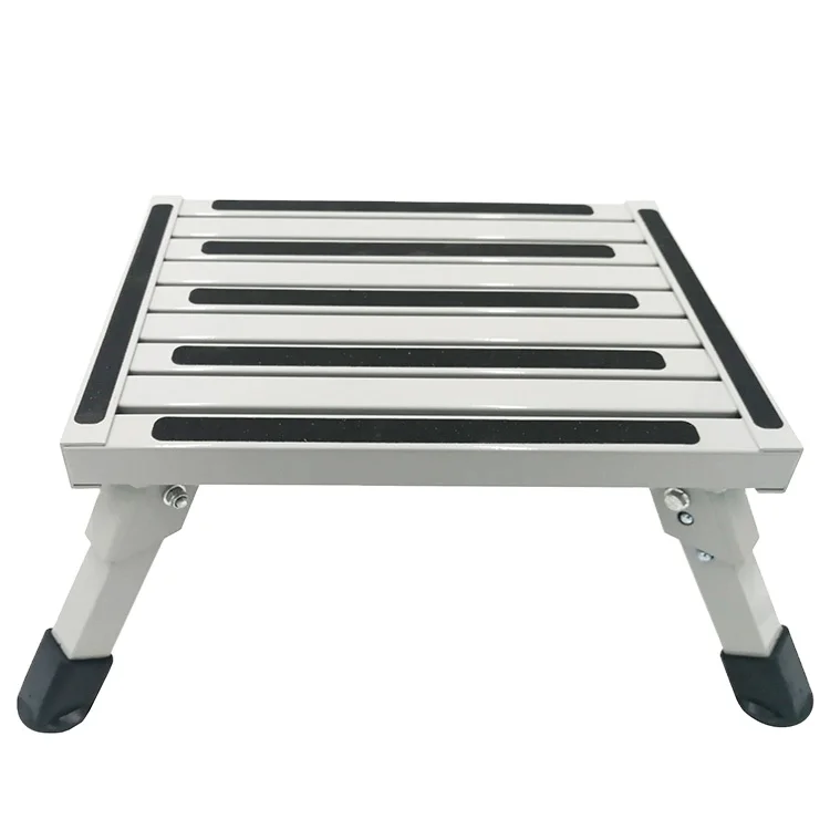 
Maximum load-bearing 150kg, 2-step aluminum folding non-slip safety platform stool ladder 