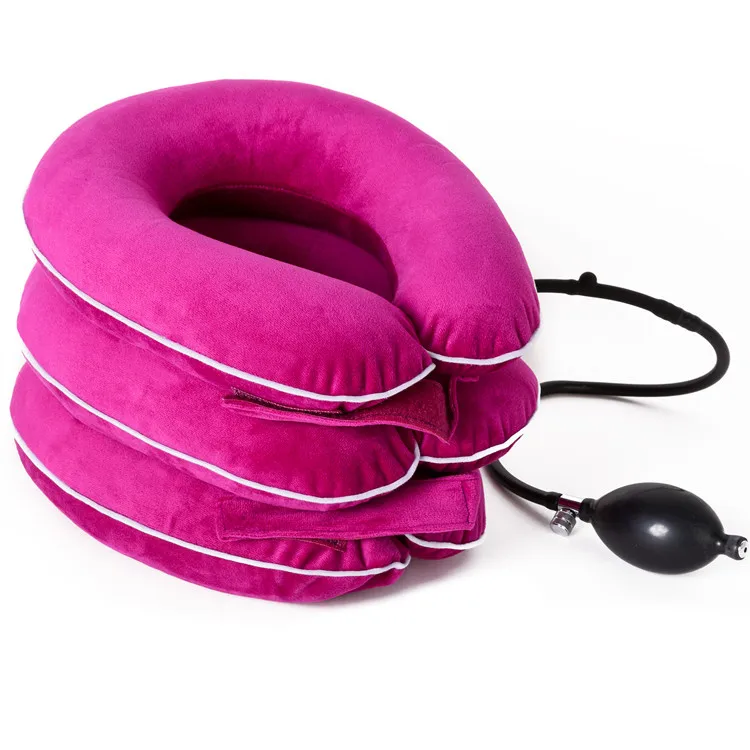 Health Care Unisex Fixation Inflatable & Adjustable Neck Traction Cervical Collar for Neck Pain
